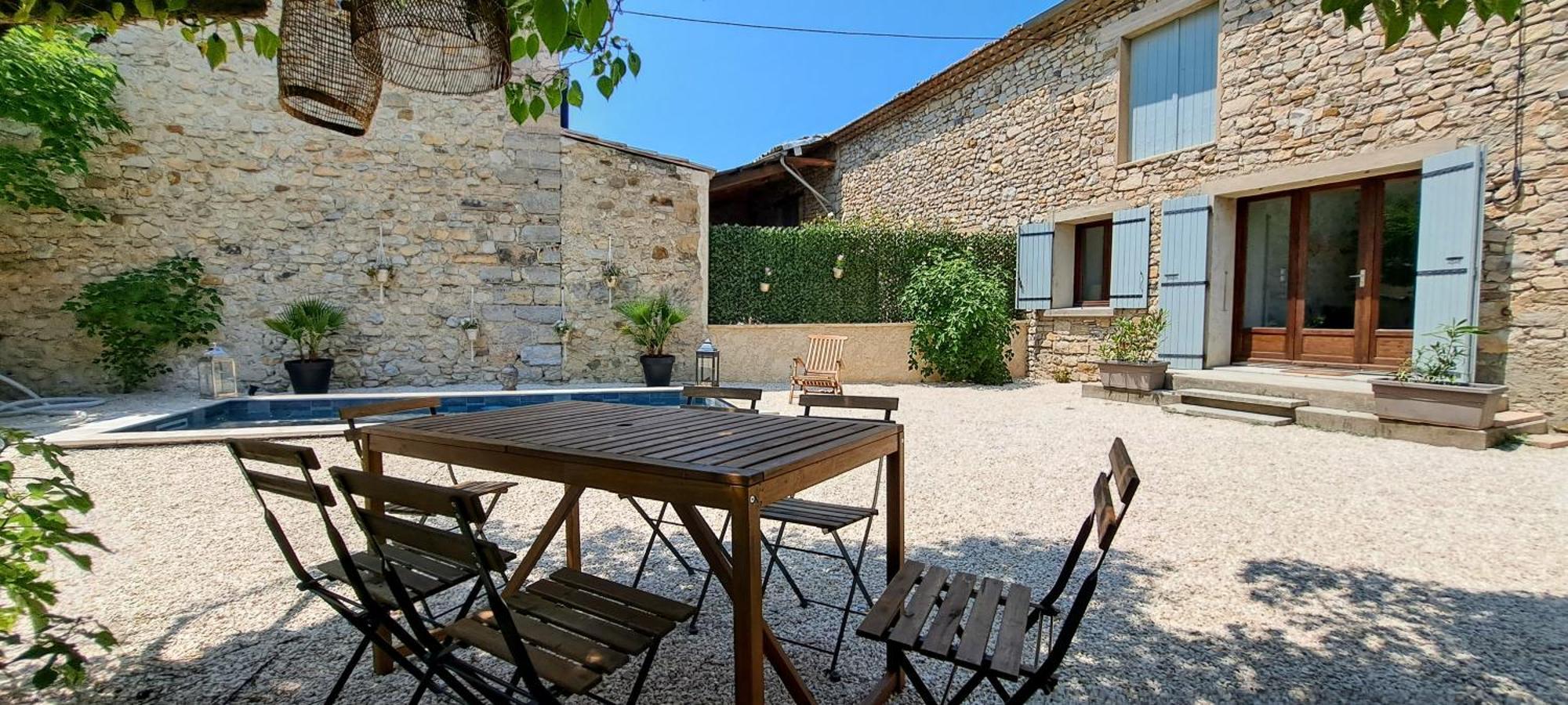 Le Mazet Sainte-Jalle, Piscine Chauffee, Jardin Clos, Barbecue En Baronnies Provencales Exterior photo